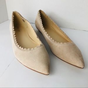 Nine West Scalloped edge flats